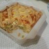 Salmon broccoli quiche Serve